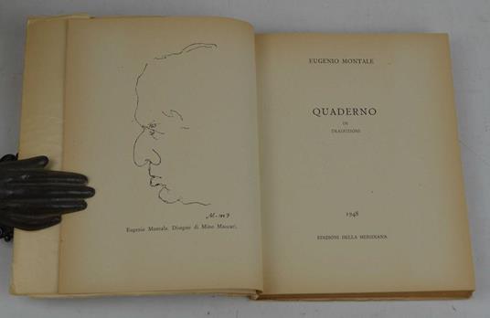 Quaderno di traduzioni - Eugenio Montale - copertina