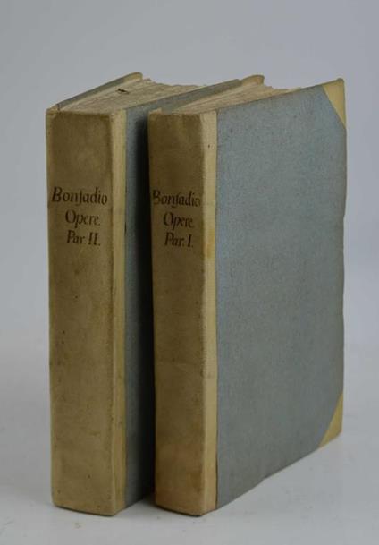 Lettere famigliari di Jacopo Bonfadio di Gazano sulla Riviera di salò Con altri suoi componimenti in prosa ed in verso e colla Vita dell'Autore scritta dal Signor Conte Giammaria Mazzucchelli Accademico della Crusca. Edizione seconda accresciuta ed i - Iacopo Bonfadio - copertina