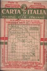 Carta D'Italia Del Touring Club Italiano Foglio 28: Roma