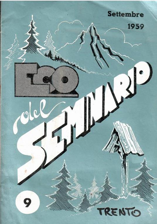 Eco Del Seminario N. 9 Settembre 1959 Trento - copertina