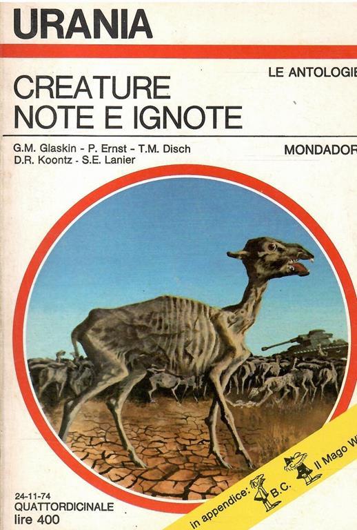 Creature Note E Ignote Urania N. 658 - copertina