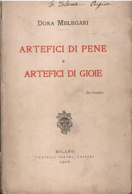 Artefici Di Pene E Artefici Di Gioie - copertina