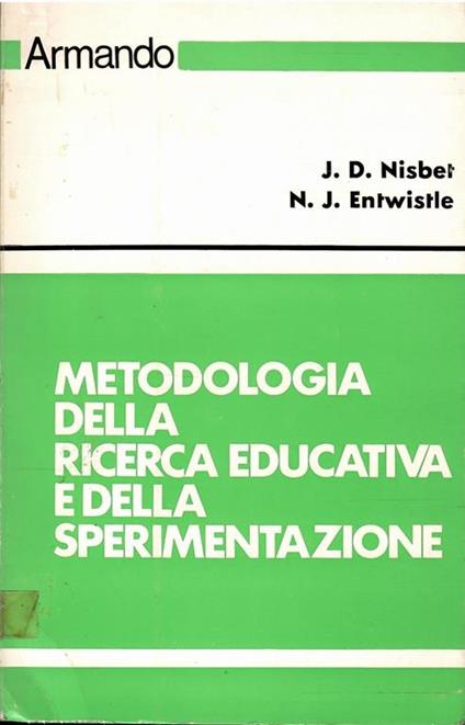 Metodologia Della Ricerca Educativa E Della Sperimentazione - copertina