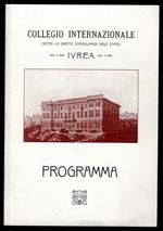 Collegio internazionale. Programma