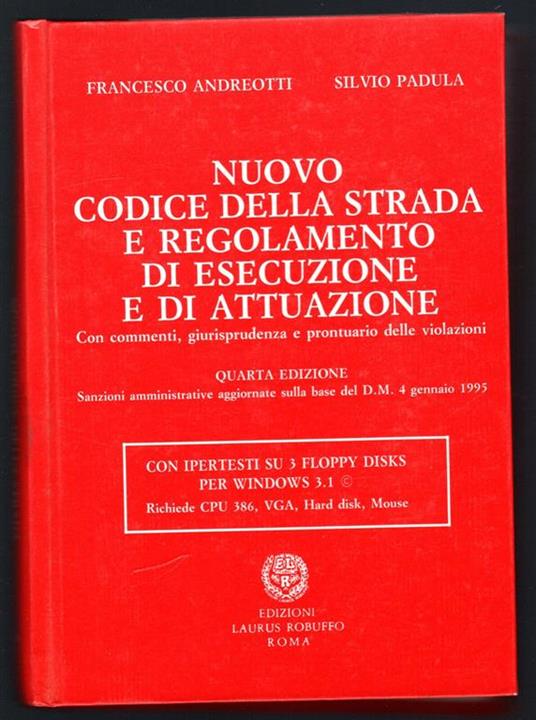 Nuovo codice della strada e regolamento di esecuzione e di attuazione - copertina