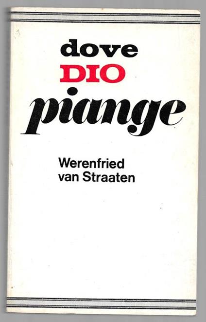 Dove Dio piange - Werenfried Van Straaten - copertina