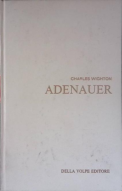 Adenauer - Charles Wright - copertina