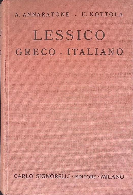 Vocabolario Latino-Italiano. Italiano-Latino - Libro Usato - Carlo  Signorelli Editore 