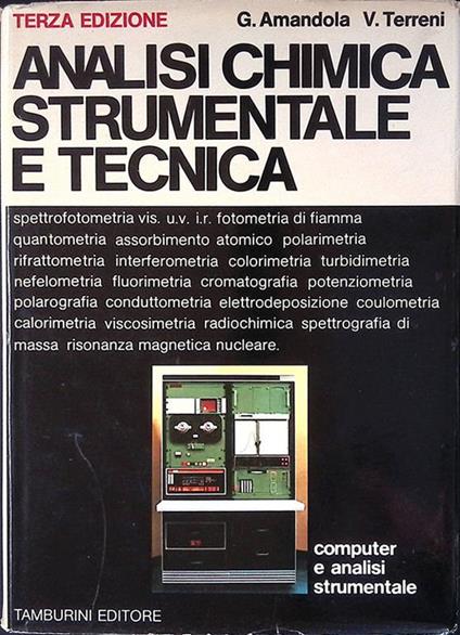 Analisi chimica strumentale e tecnica - copertina