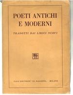 Poeti antichi e moderni, tradotti dai lirici nuovi