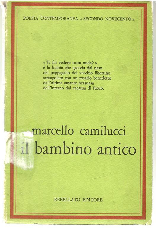 Il Bambino Antico - Marcello Camilucci - copertina