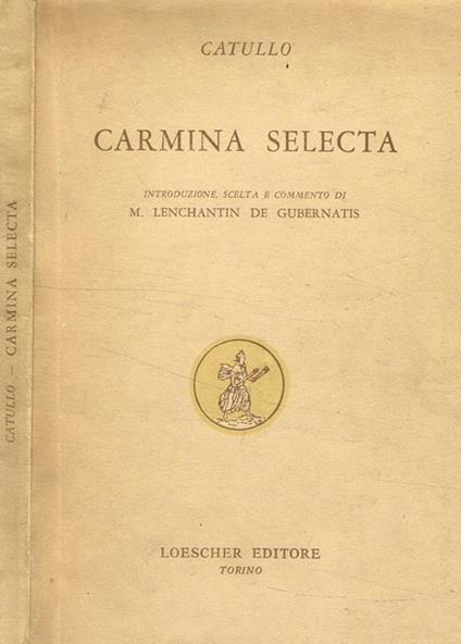 Carmina selecta - copertina