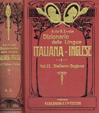 LYSLE/ SEVERINO-NUOVISSIMO VOCABOLARIO INGLESE ITALIANO-ED.CASANOVA 1947  VINTAGE