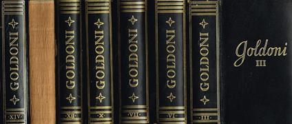 Tutte le opere di Carlo Goldoni vol.III, VI, VII, X, XII, XIII, XIV - Carlo Goldoni - copertina