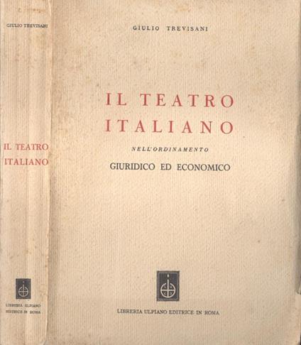 Il teatro italiano - Giulio Trevisani - copertina