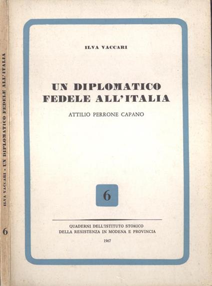 Un diplomatico fedele all' Italia - Silvia Vaccari - copertina
