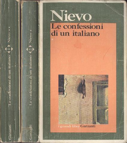 Le confessioni di un italiano Vol. I - II - Ippolito Nievo - copertina