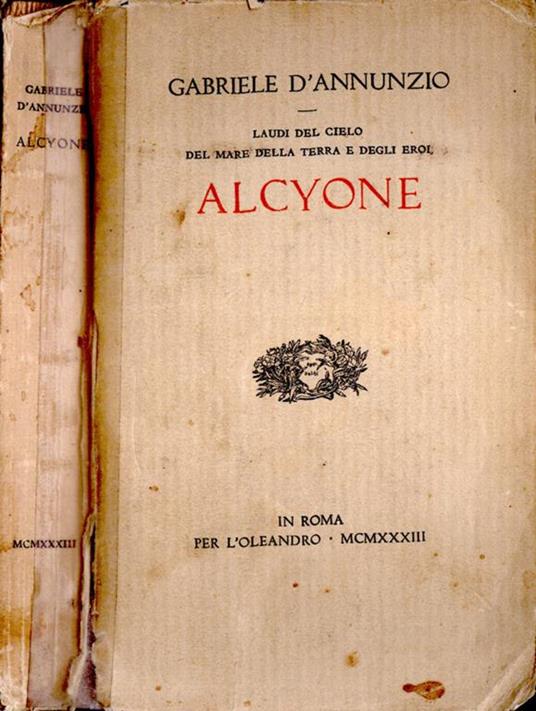 Alcyone - Gabriele D'Annunzio - copertina