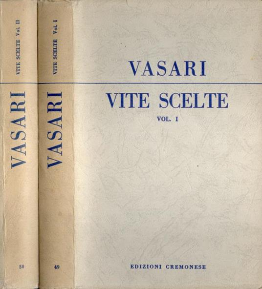 Vite scelte Vol. I - II - Giorgio Vasari - copertina