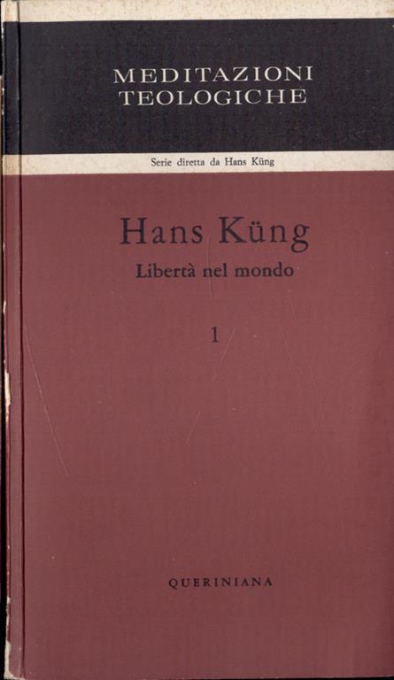 Libertà nel mondo - Hans Küng - copertina