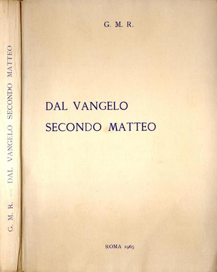 il Vangelo secondo Matteo - tascabile - edizione EDB cm.10x14