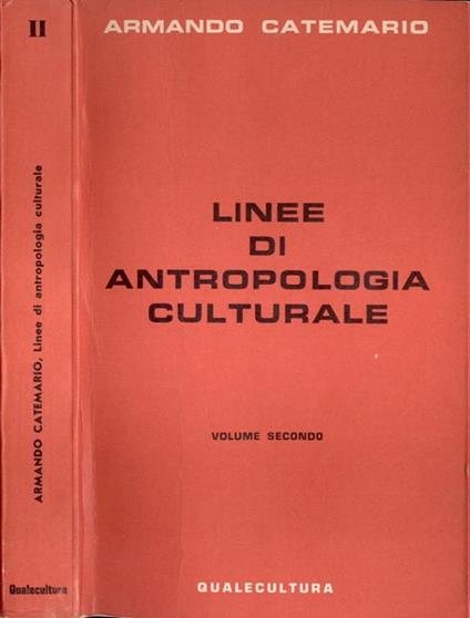 Linee di antropologia culturale Vol. II - Armando Catemario - copertina