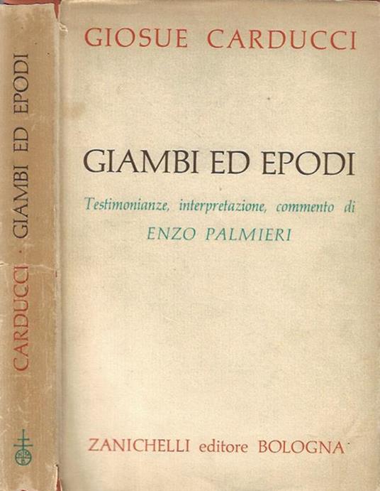 Giambi ed Epodi - Giosuè Carducci - copertina