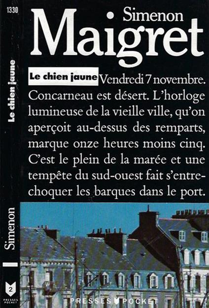 Le commissaire Maigret - Le Chien Jaune - Georges Simenon - copertina