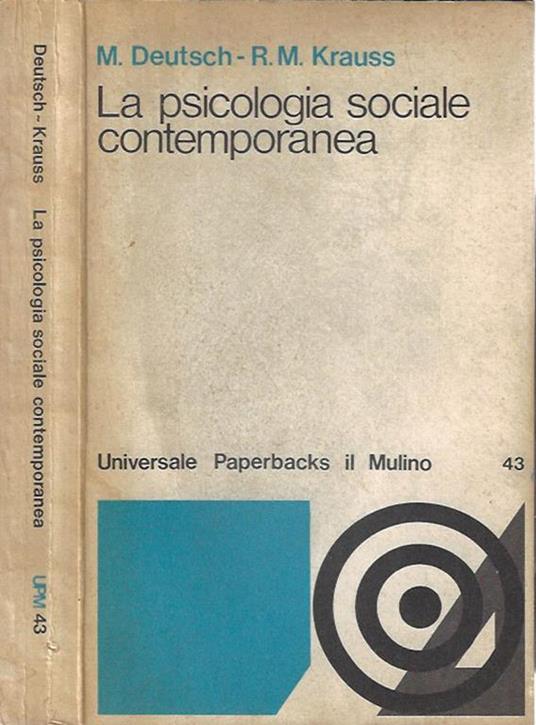 La psicologia sociale contemporanea - copertina