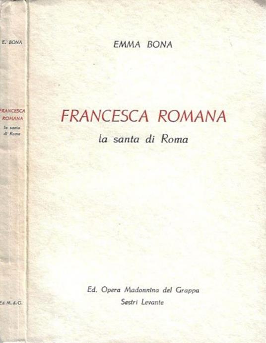 Francesca Romana la santa di Roma - Emma Bona - copertina