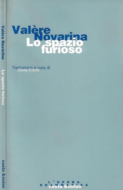 Lo spazio furioso - Valère Novarina - copertina