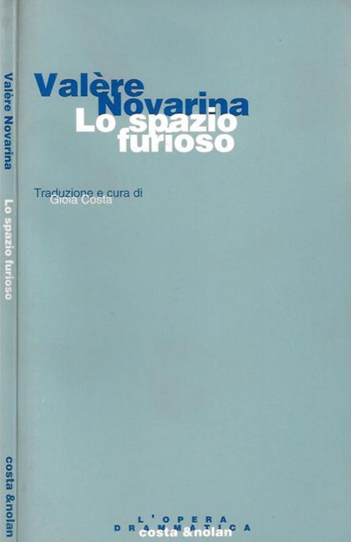 Lo spazio furioso - Valère Novarina - copertina