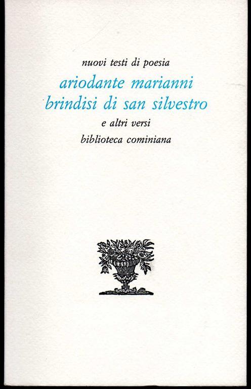 Brindisi di San Silvestro e altri versi - Ariodante Marianni - copertina