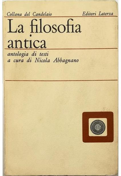 La filosofia antica Antologia di testi - copertina