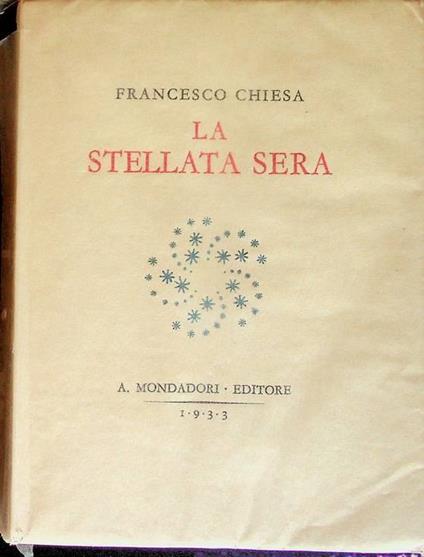 La stellata sera - Francesco Chiesa - copertina