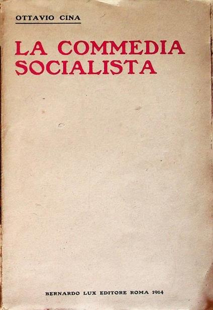 La commedia socialista - copertina