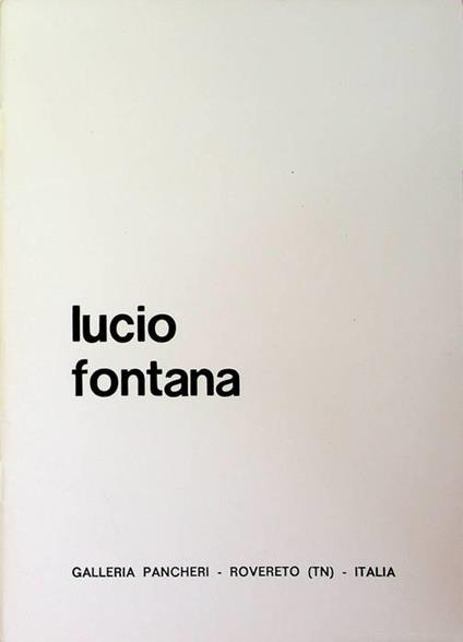 Disegni di Lucio Fontana: novembre 1977 - Lucio Fontana - copertina