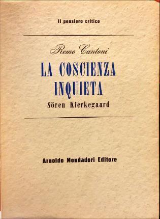 La coscienza inquieta - Remo Cantoni - copertina