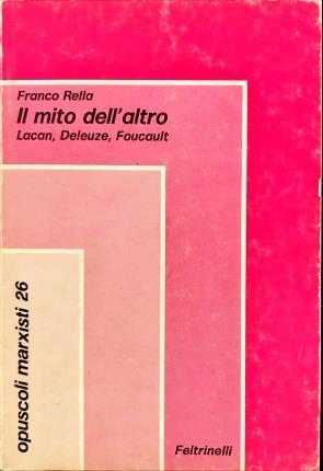 Il mito dell’altro - Franco Rella - copertina