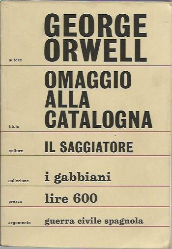 Omaggio alla Catalogna - George Orwell - copertina