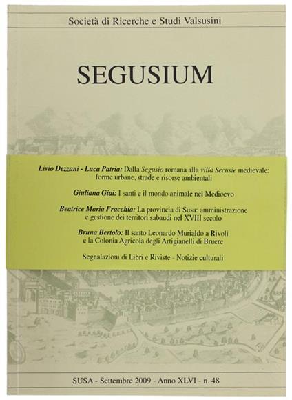 Segusium. N. 48. Settembre 2009 - copertina