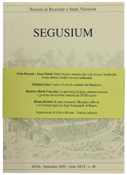 Segusium. N. 48. Settembre 2009 - copertina