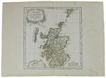 L' Ecosse. [Original Copper Engraved Map, 1778] - Vaugondy (De) Robert, Dussy E