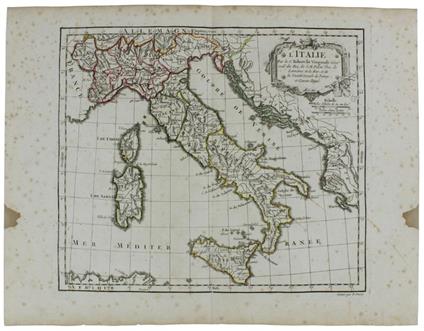 L' Italie. [Carta Geografica Del 1778] - Vaugondy Robert, Dussy E - copertina