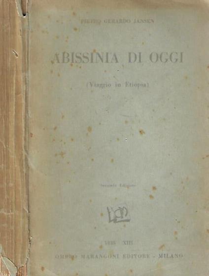 Abissinia di oggi - copertina