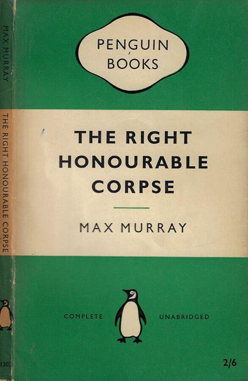 The right honourable corpse - Max Murray - copertina