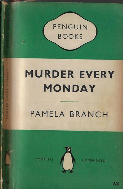 Murder every monday - Pamela Branch - copertina