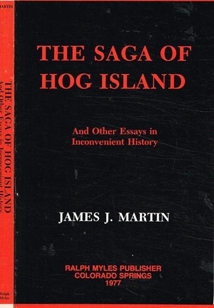 The saga of hog island - Martin James - copertina