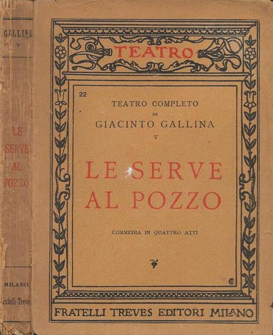 Le serve al pozzo - Giacinto Gallina - copertina