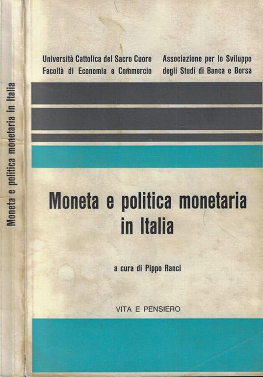 Moneta e politica monetaria in Italia - copertina